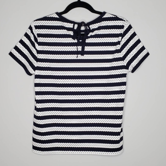 BROOKS BROTHERS Red Fleece Navy Blue White Short Sleeve T-Shirt Sz Medium M - Picture 6 of 6